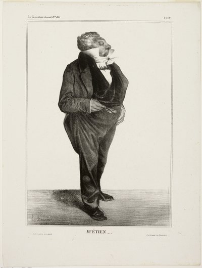Sr. Étien...., lámina 283 de Cartooning Celebrities de Honoré Victorin Daumier