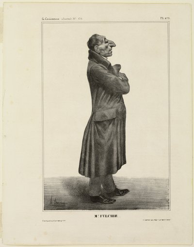 Mr. Fulchir.., placa 273 de Cartooning Celebrities de Honoré Victorin Daumier