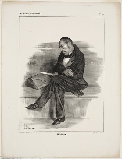 Mr. Guiz.., placa 340 de Cartooning Celebrities de Honoré Victorin Daumier