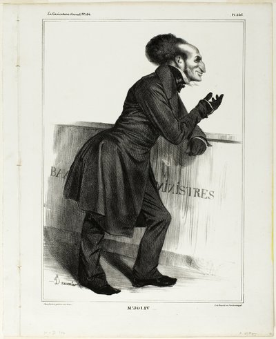 Sr. Joliv...., placa 346 de Cartooning Celebrities de Honoré Victorin Daumier