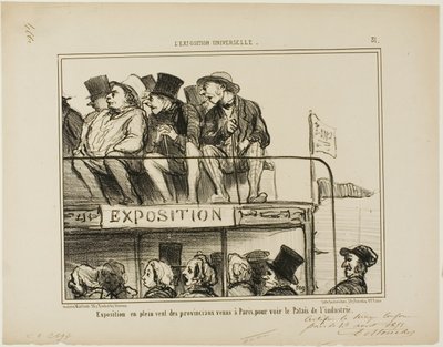 Exposición al aire libre de los provincianos que vienen a París para ver el palacio de la industria, lámina 31 de L