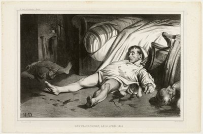 Rue Transnonain, el 15 de abril de 1834, el 2 de octubre de 1834, lámina 24 de L