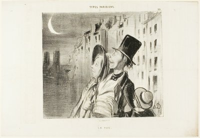 Vista, lámina 39 de Types Parisiens de Honoré Victorin Daumier