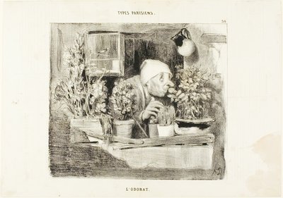 Olor, plato 38 de Types Parisiens de Honoré Victorin Daumier