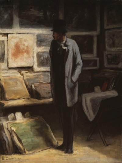 El coleccionista de estampas de Honoré Victorin Daumier
