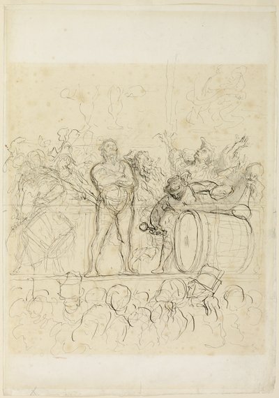 The Side Show (La Parade) de Honoré Victorin Daumier