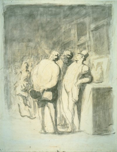 Los Tres Conocedores de Honoré Victorin Daumier
