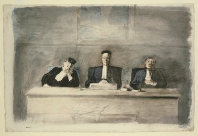 Los tres jueces de Honoré Victorin Daumier