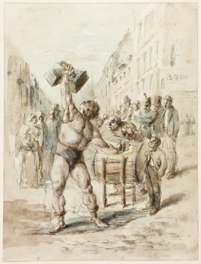 El levantador de pesas de Honoré Victorin Daumier
