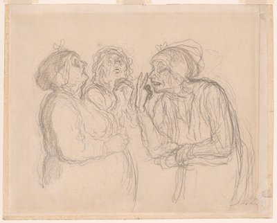 Tres cotillas de Honoré Victorin Daumier