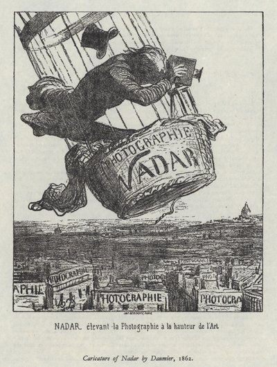Nadar elevando la fotografía al nivel de arte de Honore (after) Daumier