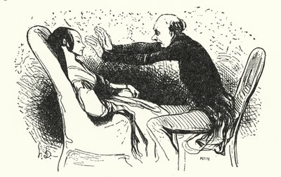 El hipnotizador de Honore (after) Daumier
