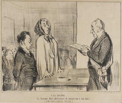 En el ayuntamiento... de Honoré Daumier