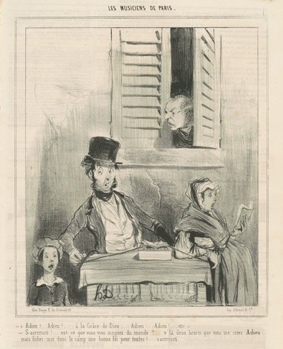 ¡Adiós! ... A la gracia de dios ... de Honoré Daumier
