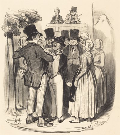 ¡Ah! Gringalet de París... vendrás a hacer bailar... de Honoré Daumier