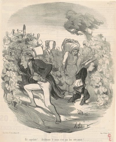¡Ah! ¡Saperlotte! ... ¡La uva no es buena este año! ... de Honoré Daumier