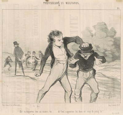 ¡Ah! Todo lo reportas al maestro... de Honoré Daumier