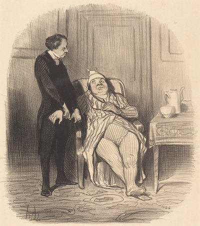 ¡Ah! doctor... creo... que soy tísico! de Honoré Daumier