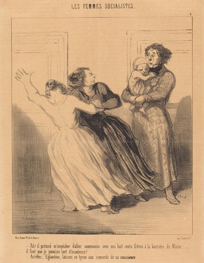 ¡Ah! ¡Pretende impedirme ir...! de Honoré Daumier