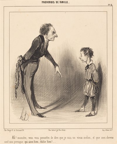 ¡Ah! Monstruo, ¡se permite usted...! de Honoré Daumier