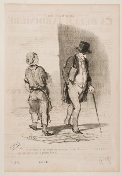 Otro más que este año tiene que preocuparse por su nariz... de Honoré Daumier