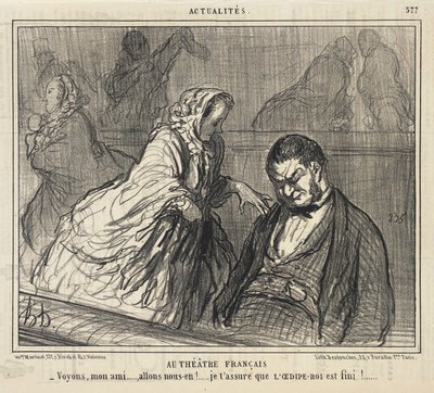 En el Théâtre Français... de Honoré Daumier