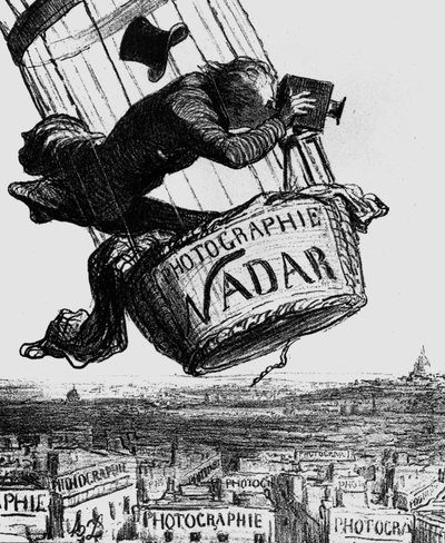Caricatura de Gaspard-Felix Tournachon, alias Nadar (1820-1910) 1862 de Honoré Daumier