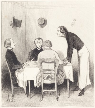 Zanahoria del restaurante de Honoré Daumier