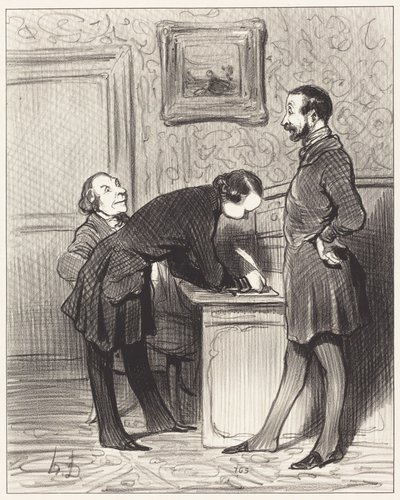 Es precisamente porque es su amigo... de Honoré Daumier