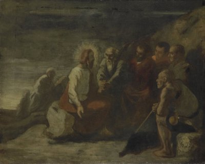 Cristo y sus discípulos de Honore Daumier