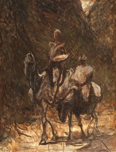 Don Quijote y Sancho Panza de Honoré Daumier
