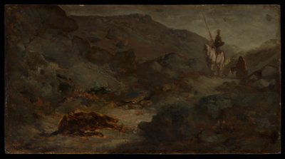 Don Quijote y la mula muerta de Honoré Daumier