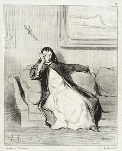 ¡Infierno y condenación!... ¡Abucheada... Abucheada!!... Abucheada! de Honoré Daumier