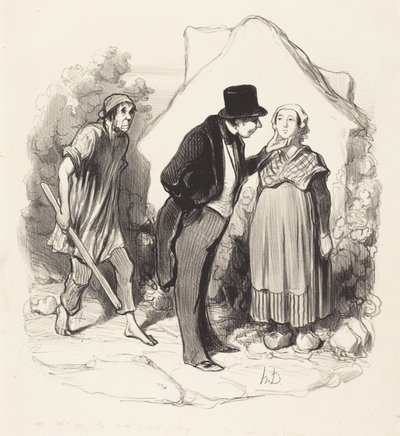 ¿Sería celoso su marido...? de Honoré Daumier