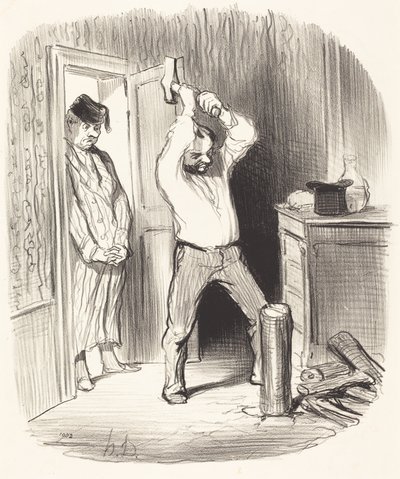 ¿Le está permitido a Dios... partir leña... de Honoré Daumier