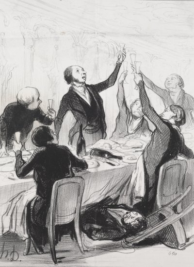 Un brindis número 43... a la Sociedad de la Templanza de Honoré Daumier