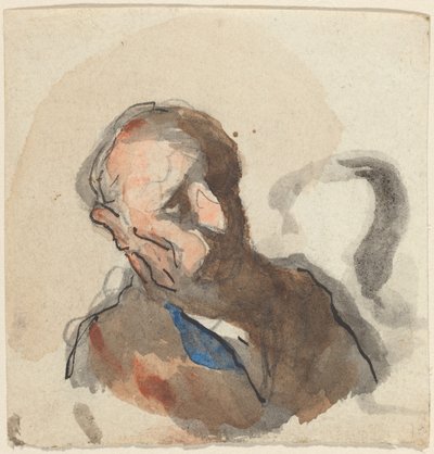 Cabeza de un hombre de Honoré Daumier