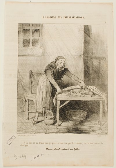 Este mes perdí más de seis francos a causa de los chaparrones repentinos de Honoré Daumier