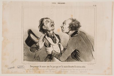 El inconveniente de hablar con la gente... de Honoré Daumier