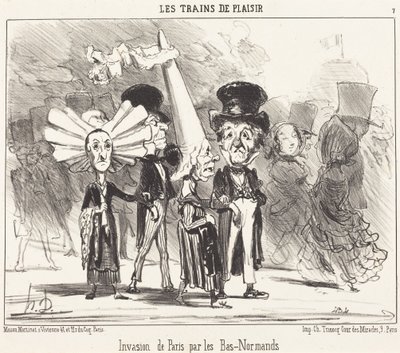 Invasión de París por los bajo-normandos de Honoré Daumier