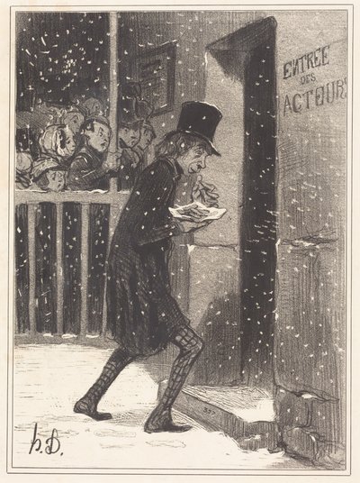 El actor de los Funambules de Honoré Daumier