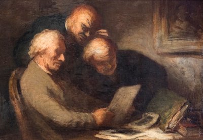 El amante de las huellas de Honore Daumier