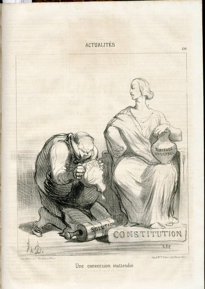 Le Charivari, Satírico en N & B de Honoré Daumier