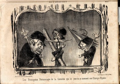 Le Charivari, Satírico en N & B de Honoré Daumier
