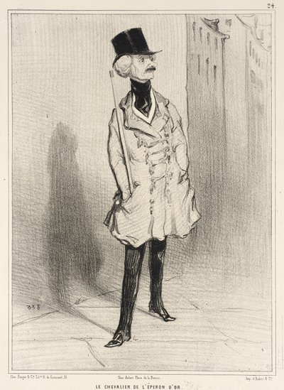 El caballero de la espuela de oro de Honoré Daumier