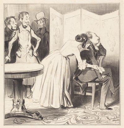 El caballero de los Adrets es el amante... de Honoré Daumier
