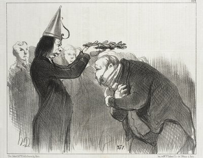 La próxima entrega de premios en la Académie Française de Honoré Daumier