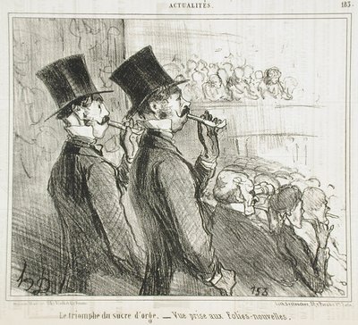 El triunfo del azúcar de cebada de Honoré Daumier