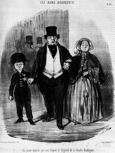 Les Bons Bourgeois - por Daumier, en “Charivari” del 16/09/1846. de Honoré Daumier