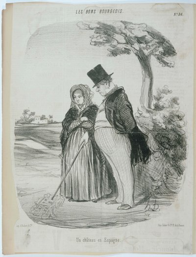 Un castillo en España de Honoré Daumier